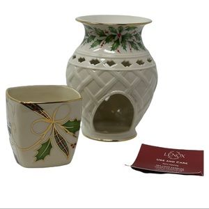 New without box TWO Lenox Holiday Decor